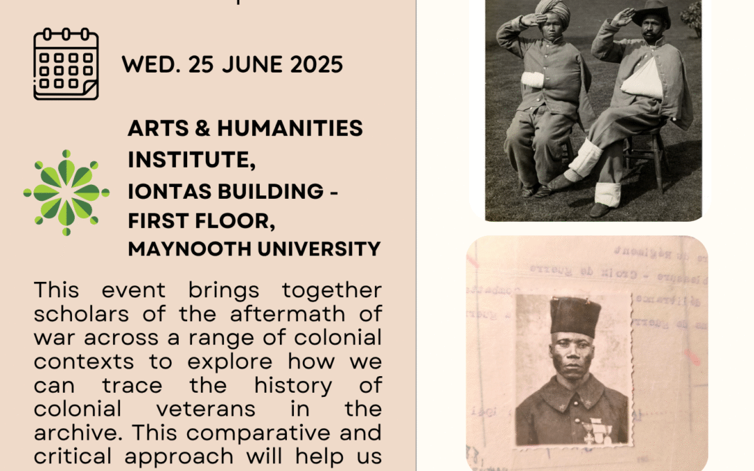 The Colonial Veteran in the Archive, COLVET Workshop, 25 June, Hybrid Workshop, Maynooth University (Hybrid)