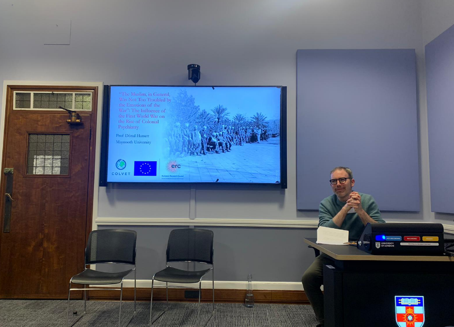 Prof Dónal Hassett, ‘‘The Muslim, in general, was not too troubled by the emotions of the war’: The Influence of the First World War on the Rise of Colonial Psychiatry’, Society for Francophone Postcolonial Studies, 05/12/2025